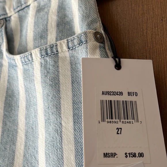 7 for all mankind striped denim skirt - Picture 3 of 6